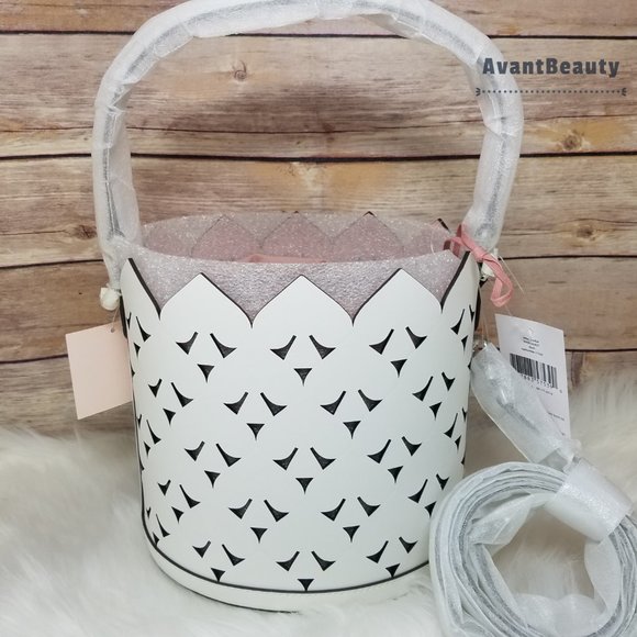 Kate Spade Small Bucket heart Optic White Dorit - Picture 10 of 15